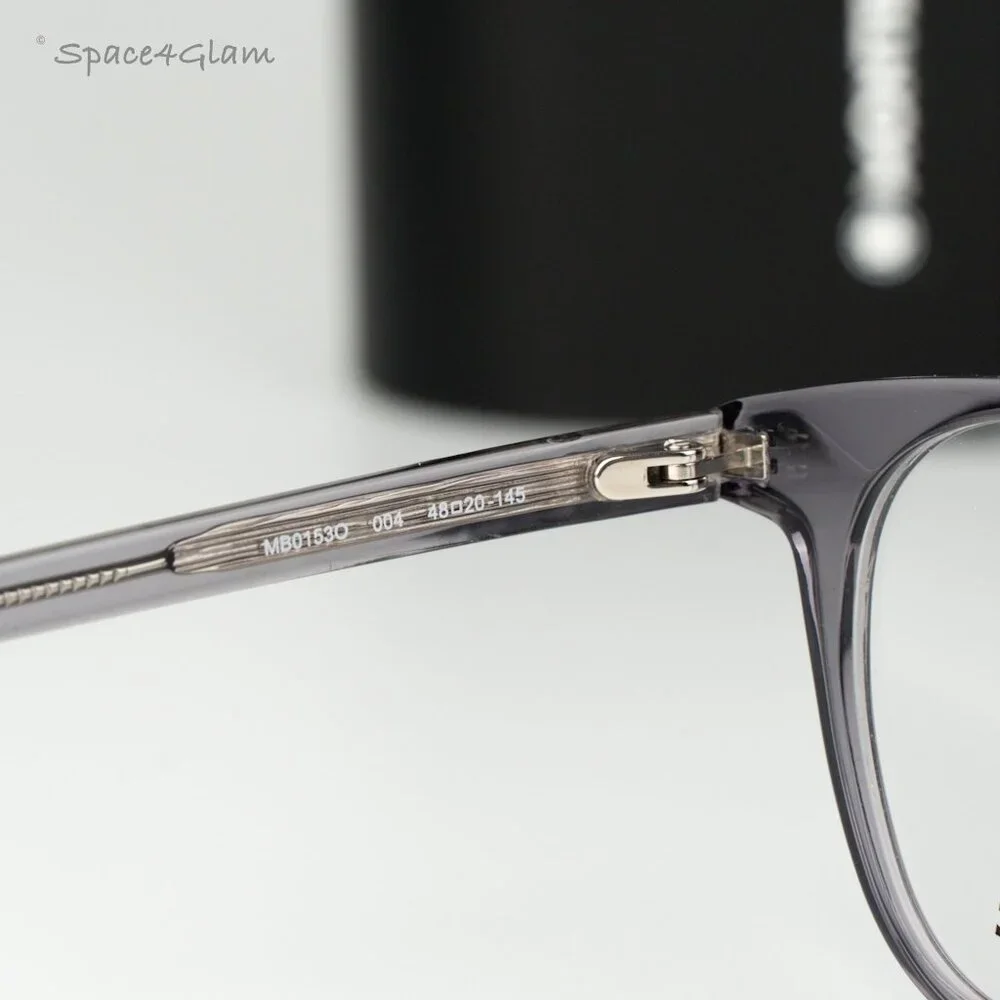 Montblanc Women Eyeglasses Grey Demo Square MB0153O 004 NEW AUTHENTIC